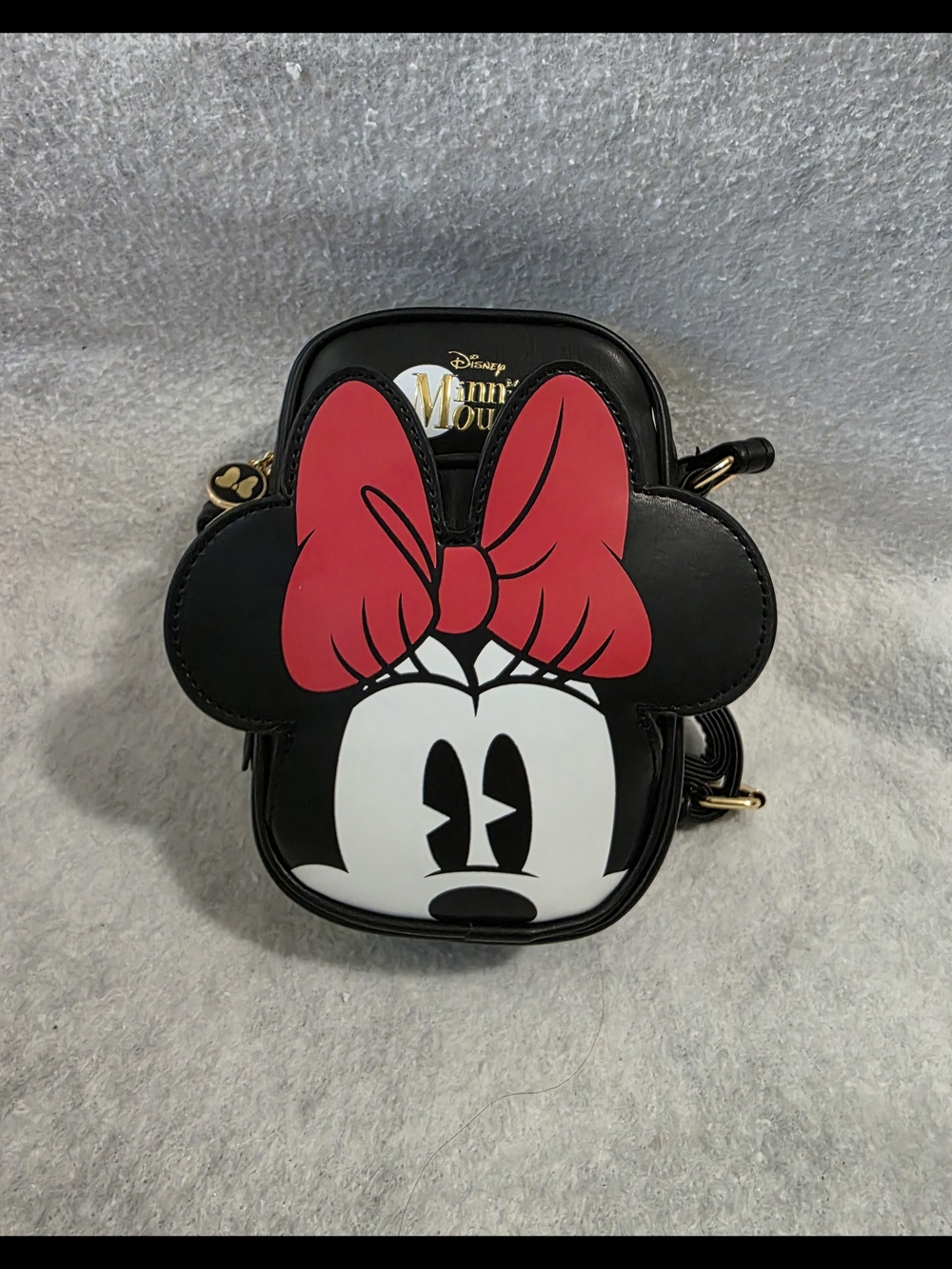 Disney Minnie Mouse Polka Dot Crossbody with Red Bow
